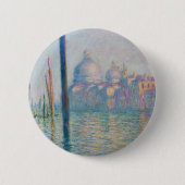 Claude Monet Grand Canal Venedig Italien Reisen Button (Vorderseite)