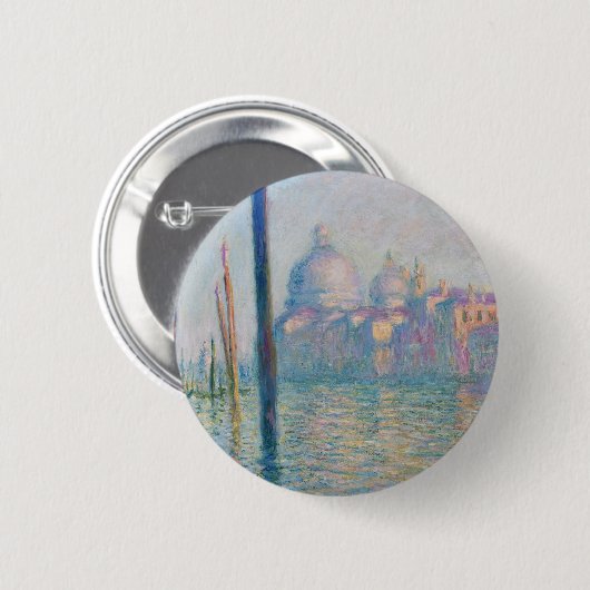 Claude Monet Grand Canal Venedig Italien Reisen Button (Vorne & Hinten)