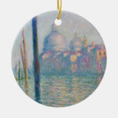 Claude Monet Grand Canal Venedig Italien Reisen Keramikornament (Vorne)