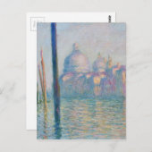 Claude Monet Grand Canal Venedig Italien Reisen Postkarte (Vorne/Hinten)