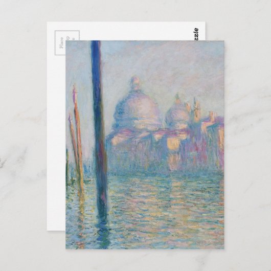 Claude Monet Grand Canal Venedig Italien Reisen Postkarte (Vorne/Hinten)