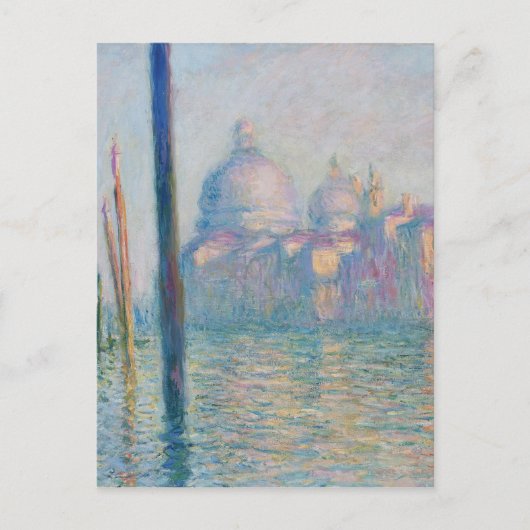 Claude Monet Grand Canal Venedig Italien Reisen Postkarte (Vorderseite)