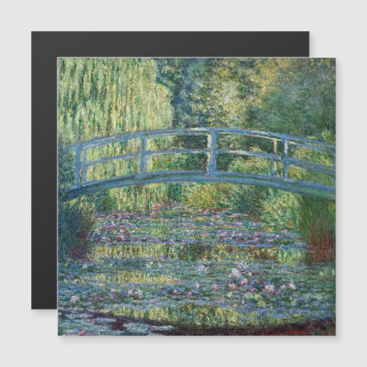 Claude Monet - Green Harmonic Magnetkarte (Vorne/Hinten)