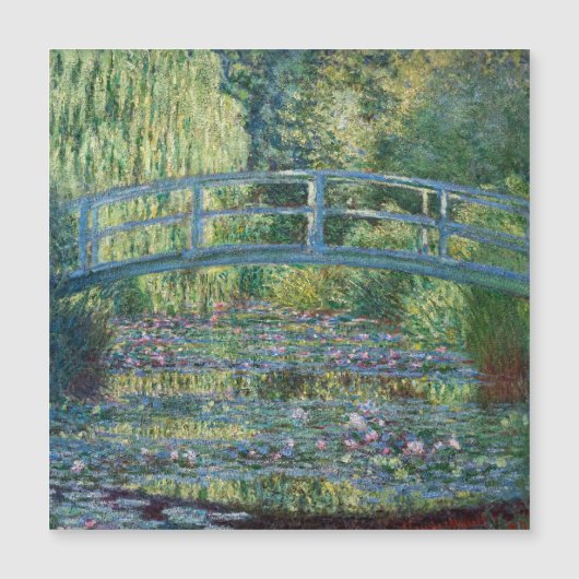 Claude Monet - Green Harmonic Magnetkarte (Vorderseite)