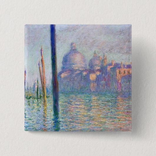 Claude Monet - Großer Kanal, Venedig Button (Vorderseite)