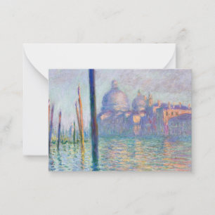 Claude Monet - Großer Kanal, Venedig Mitteilungskarte