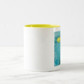 Claude Monet Happy Faces Zweifarbige Tasse (Mittel)