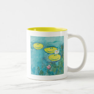 Claude Monet Happy Faces Zweifarbige Tasse