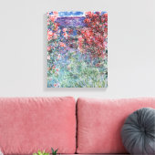 Claude Monet | Haus in Giverny unter den Rose Leinwanddruck (Insitu (Wohnzimmer))