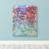 Claude Monet | Haus in Giverny unter den Rose Leinwanddruck (Insitu (Holzboden))