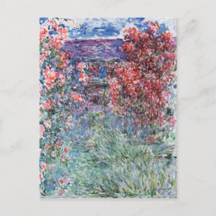 Claude Monet   Haus in Giverny unter den Rose Postkarte