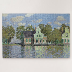 Claude Monet Häuser am Fluss Zaan Puzzle