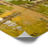 Claude Monet - Häuser auf dem Achterzaan Poster (Ecke)