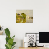 Claude Monet - Häuser auf dem Achterzaan Poster (Heimbüro)