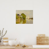 Claude Monet - Häuser auf dem Achterzaan Poster (Küche)