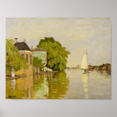 Claude Monet - Häuser auf dem Achterzaan Poster (Vorne)