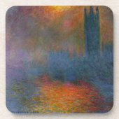 Claude Monet - Häuser des Parlaments Getränkeuntersetzer (Vorderseite)