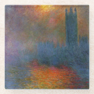 Claude Monet - Häuser des Parlaments Glasuntersetzer