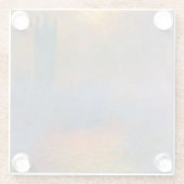Claude Monet - Häuser des Parlaments Glasuntersetzer (Rückseite)