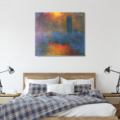 Claude Monet - Häuser des Parlaments Leinwanddruck (Insitu (Schlafzimmer))