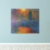 Claude Monet - Häuser des Parlaments Leinwanddruck (Insitu (Holzboden))
