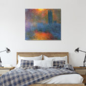 Claude Monet - Häuser des Parlaments Leinwanddruck (Insitu (Schlafzimmer))