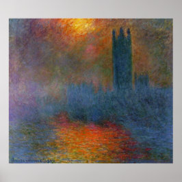 Claude Monet - Häuser des Parlaments Poster