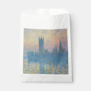 Claude Monet Häuser des Parlaments Sonnenuntergang Geschenktütchen