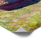 Claude Monet Haystack, Ende des Sommers Poster (Ecke)