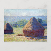 Claude Monet Haystack, Ende des Sommers Postkarte (Vorderseite)