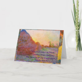 Claude Monet Haystacks Karte
