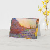Claude Monet Haystacks Karte (Gelbe Blume)
