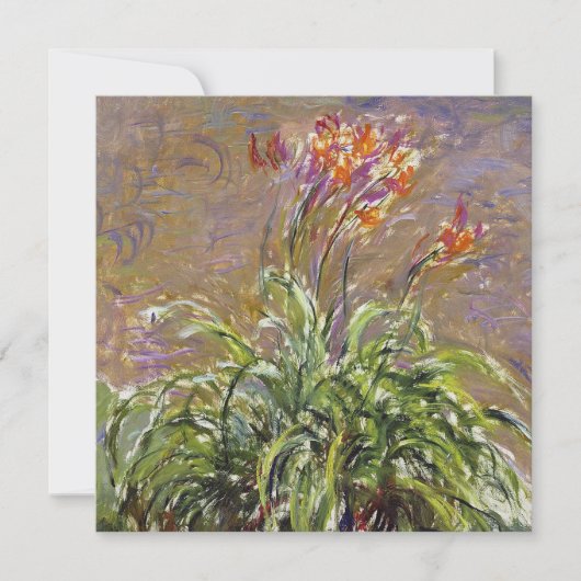 Claude Monet - Hemerocallis, Einladung (Vorderseite)