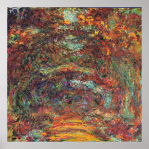 Claude Monet Herbstlandschaft Schöne Vintage Kunst Poster