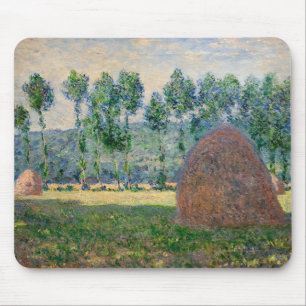 Claude Monet - Heuschober bei Giverny Mousepad