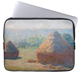 Claude Monet - Heuschober, Ende des Sommers Laptopschutzhülle