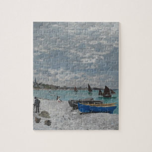 Claude Monet-Himmel bewölkt Boots-Schiffs-Seeozean Puzzle
