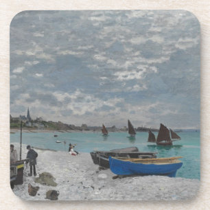 Claude Monet-Himmel bewölkt Boots-Schiffs-Seeozean Untersetzer
