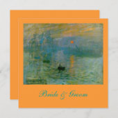 Claude Monet Hochzeit Einladung (Vorne/Hinten)