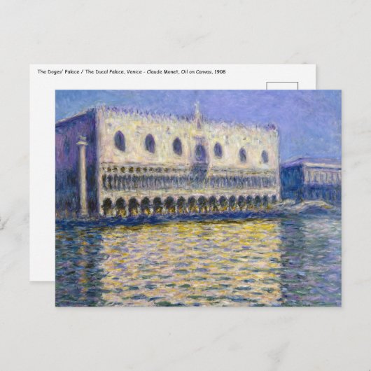 Claude Monet - Hoges-Palast Postkarte (Vorne/Hinten)
