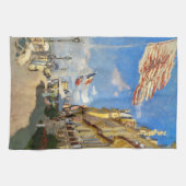 Claude Monet - Hotel des Roches Noires, Trouville Geschirrtuch (Horizontal)