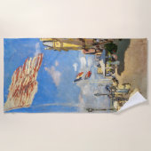 Claude Monet - Hotel des Roches Noires, Trouville Strandtuch (Vorderseite)