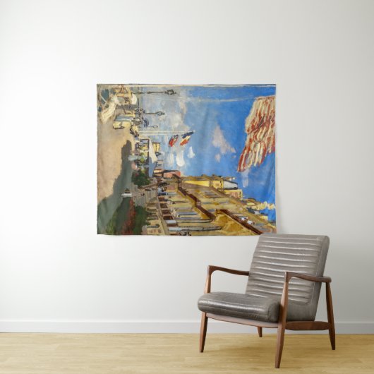 Claude Monet - Hotel des Roches Noires, Trouville Wandteppich (Beispiel (Horizontal))