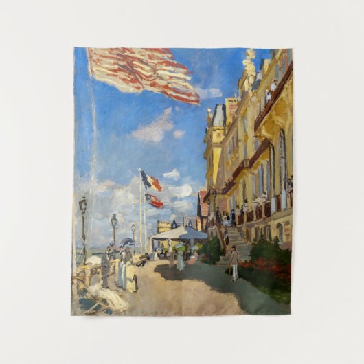 Claude Monet - Hotel des Roches Noires, Trouville Wandteppich (Vorderseite)