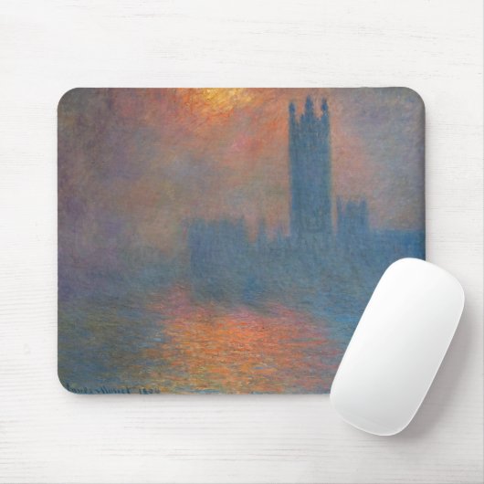 Claude Monet - Houses of Parliament London Mousepad (Mit Mouse)