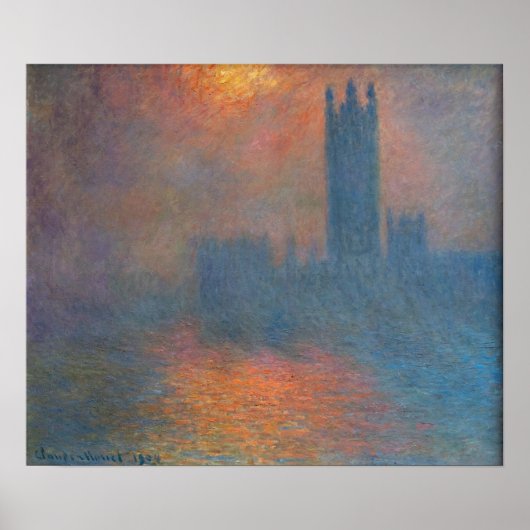 Claude Monet - Houses of Parliament London Poster (Vorne)