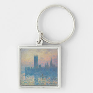 Claude Monet Houses of Parliament Sonnenuntergang Schlüsselanhänger