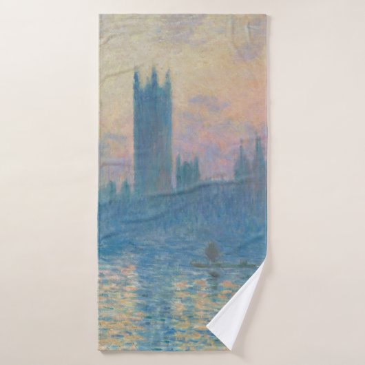 Claude Monet Houses of Parliament Sunset Badhandtuch Set (Badehandtuch)