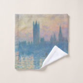 Claude Monet Houses of Parliament Sunset Badhandtuch Set (Waschlappen)