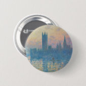 Claude Monet Houses of Parliament Sunset Button (Vorne & Hinten)